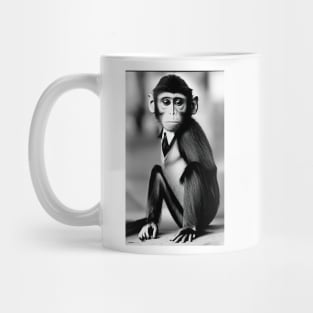 Illegal Monkey Dressed Up For Buissness Mug